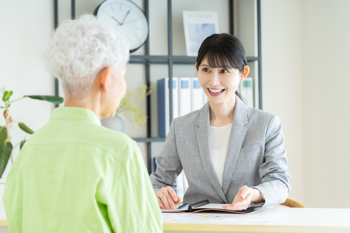 エータイの専任スタッフによるご相談の様子