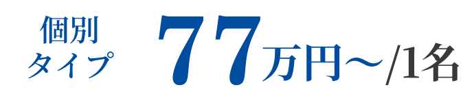 個別タイプ 77万円~/1名